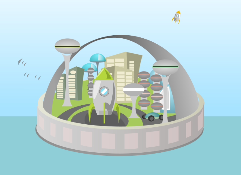 Analysis of future usage: "Futuristic island city" by anarres (https://openclipart.org/detail/205276/futuristic-island-city)