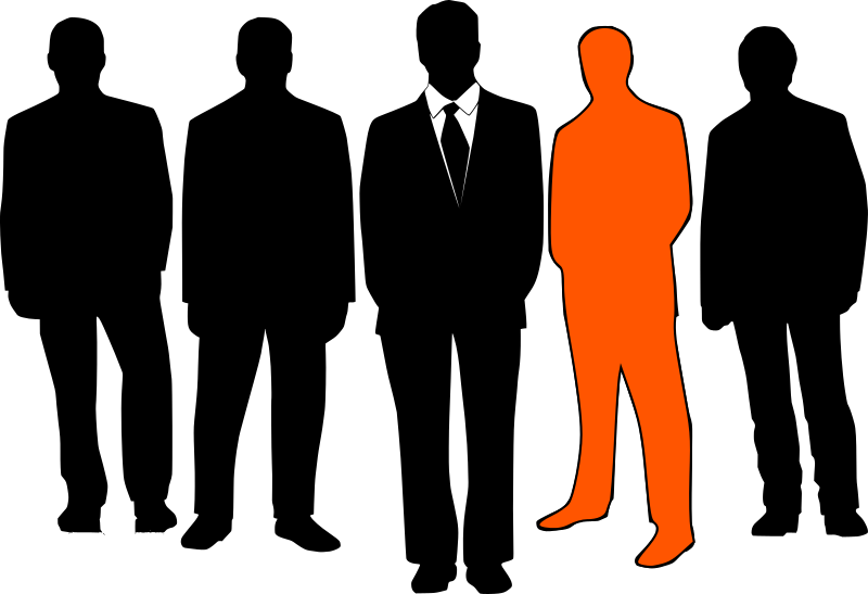 Essential or not?: "Men exception" by pydubreucq (https://openclipart.org/detail/99949/men-exception)